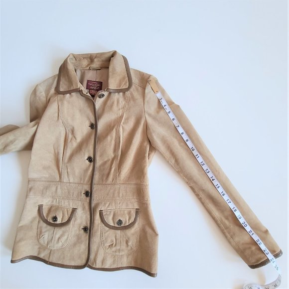 80s 90s Seattle Suede Washable Eddie Bauer Jacket - Picture 10 of 10
